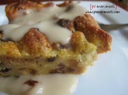 Eggnog Bread Pudding With Vanilla Cream Sauce Eggnog Bread Pudding Cream Sauce Recipes Pudding Recipes