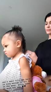 10 fun facts about the kardashian triplets. Kylie Jenner Learned How To Do Stormi S Hair And People Are Praising Her