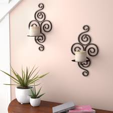 Home goods/home decor/decorative accessories/candles & candle holders. Iron Wall Candle Holders You Ll Love In 2021 Wayfair