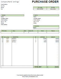 Excel Purchase Order Template Excel Invoice Template Purchase Order Template Order Form Template Purchase Order Form