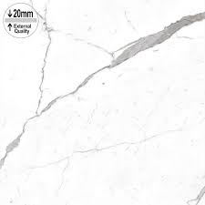 Marmol carrara blanco 31.6x59.2 cm can be installed as a wall tile. Carrara White Marble Effect 20mm Non Slip External Floor Tile 29 97 M