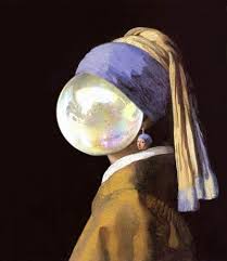 Log In Funny Art Art Parody Girl With Pearl Earring