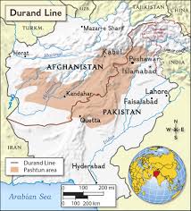9 afghanistan ( if you show india's map you will find out a narrow portion is connected to afghanistan, which is connected by the pok.right now india don't control. Durand Line National Geographic Society