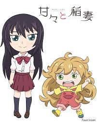 294 Amaama To Inazuma Sweetness And Lightning Iida Kotori Inuzuka Tsumugi Chibi Character Anime Fanart Sweetness And Lightning Chibi Characters Anime