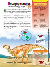 Brachylophosaurus Dinosaurus Bergigi Banyak Dinosaurus Buku Anak Penyimpanan Makanan