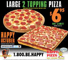 Happy October It S National Pizza Month Check Out One Of Our Specials This Month To Celebrate One Large Two Topping National Pizza Month Toppings Deep Dish