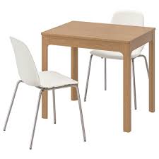Ekedalen Leifarne Tisch Und 2 Stuhle Eiche Weiss Ikea Osterreich Ikea Dining Ikea Dining Sets Dining Furniture