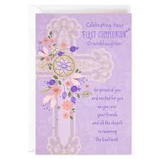 First communion is a ceremony celebrated in some religions as a coming of age milestone, often marked by parties or brunches. First Communion Cards Hallmark