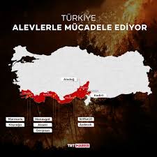 Söndürme helikopterlerinin marmaris 'teki orman yangını bölgesinde olması nedeniyle ilk müdahale 2 arazöz ile yapıldı. K1p7inbuico3jm