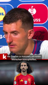 Daniel Vivian's passionate speech at #kicker #ESPFRA #euro2024 #cucurella