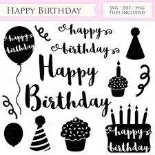 Download Happy Birthday Svg Files Birthday Hat Party Balloon Birthday Cake Svg Cutting