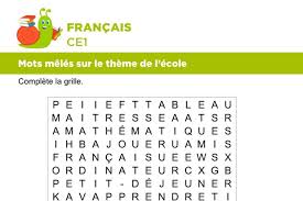 Pois, carotte, aubergine, chou, poireau, cornichon, champignon, poivron, ail, artichaut, brocoli. Vocabulaire Mots Meles Sur Le Theme De L Ecole