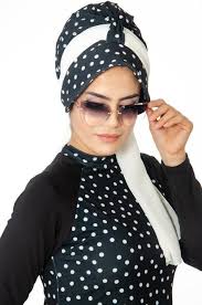 Aise Tesettur Puanli Tesettur Sapkali Deniz Bonesi Bandana Sac Hardal Sik