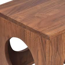 35 х 35 см (д х ш). 35x35x35 Holz Beistelltisch Mit Lochern Aus Akazie Massivholz Pulvaria