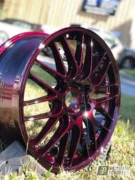 Black And Purple Car Rims Prismatic Powders Purple Powder Coated Custom Wheels Custom Wheels Custom Cars Paint Wheel Rims