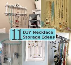 We also like the fact that the frame and the back panel were painted all white. 11 Innovative Diy Necklace Storage Ideas Diy Home Things