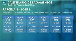 A caixa econômica federal deve iniciar o depósito da terceira parcela do auxílio emergencial nas contas poupanças sociais digitais daqui a 10 dias, especificamente, no dia 20 de junho. Caixa Divulga Calendario Da 3Âª Parcela Do Auxilio Emergencial Passando A Regua