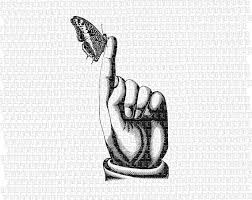 Black And White Pointer Finger Pin On L ɳd A Haɳd