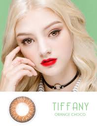 コスプレ用カラコンTiffany Orange｜韓国カラコン通販のラッキーアイコン