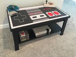 Nintendo Custom Nes Retro Video Game Controller Coffee Table Game Room Design Video Game Decor Video Game Rooms
