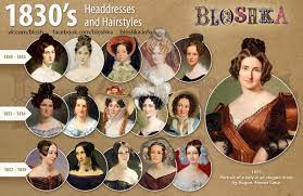 Women S Headdresses And Hairstyles 19th Century On Behance Historical Hairstyles Fashion History 19th Century Clothing