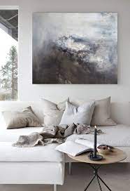 Open plan farmhouse living room design. Extra Large Wall Art Canvas Large Abstract Painting Horizontal Wall Art Wall Decor Art Large Canvas Art Black White Art Palette Knife Art In 2021 Room Wall Decor Wall Decor Living Room Decor Over Couch