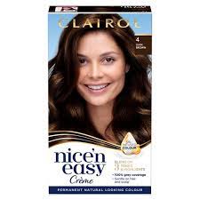 If your current hair color is dark brown and you wish to go lighter, we recommend choosing shades like #50 medium natural brown, #53 medium golden brown, #51 medium ash brown, or #535 medium golden mahogany. Clairol Nice N Easy Dark Brown 4 Hair Dye Tesco Groceries