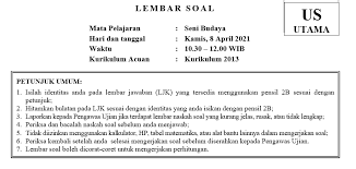 Untuk itu diperlukan persiapan yang matang agar dalam pengisian soal usbn seni budaya nanti dapat dikerjakan secara maksimal. Soal Dan Kunci Jawaban Ujian Sekolah Seni Budaya Smp Tahun Pelajaran 2020 2021 Kurikulum Darurat Didno76 Com