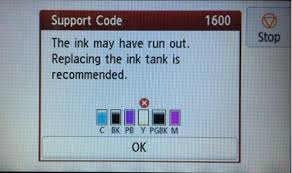 But after reading the manual i think i know why the error won't go away. Why Am I Getting An Error Message After Installing Compatible Canon Ink Cartridges