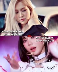 Comparativa entre Rosé de BLACKPINK y Winter de Aespa