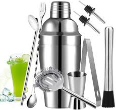 Trova rapidamente la risposta che stai cercando. Aiooy Cocktail Shaker Shaker Cocktail Set Cocktail Kit Barman Cocktail Shaker Set Set Di Strumenti Bar 750ml Shaker Con Accessori Amazon It Casa E Cucina