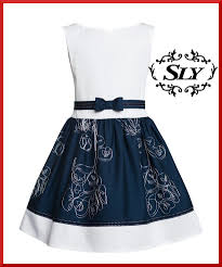 Neu New Sly Elegantes Madchen Kleid Festlich Party Hochzeit Schleife Weiss Blau Kleider Fur Madchen Kleidung Kleider