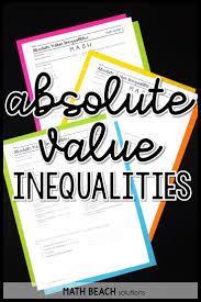 Absolute Value Inequalities Math Mash Activity In 2020 Absolute Value Inequalities Absolute Value Algebra Resources