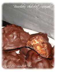 Bouchees Croquantes Chocolat Caramel La Petite Cuisine De Nini Croquant Au Chocolat Idee Recette Alimentation