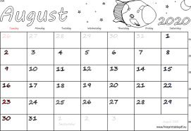 12 month free printable 2020 calendar with holidays usa, 2020 calendar. August 2020 Usa Calendar Free Printable Pdf