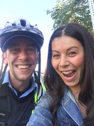 Found him, so I naturally had to take a #selfie with him @TPS_ParkingPal  Thanks for being such a great advocate of #bike safety!