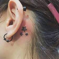 The stars act like a compass and shows the way when we are lost. Stars Behind The Ear Tattoo Meaning