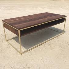Solid brass tube glass top rectangular coffee table. This Just Happened Plastolux Coffee Table Solid Brass And Walnut Plastolux Keep It Modern And Eastvold Coffee Table Cube Coffee Table Metal Coffee Table