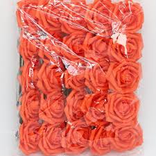 How to make a flower arrangement using artificial flowers. Burnt Orange Wedding Flowers Artificial 50 Roses Vanrina