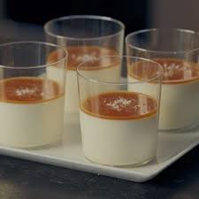 Vanilla Rum Panna Cotta With Salted Caramel Barefoot Contessa Recipe Desserts Panna Cotta Recipe Dessert Recipes