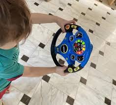 This interactive steering wheel puts kids in control of the race, with different buttons to press that activate realistic sound effects, phrases, lights, and even wheel vibration. Adventure Force Shake N Steer Vehicle Playset Walmart Com Walmart Com