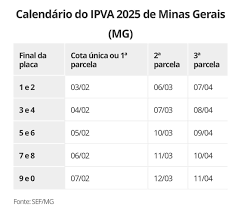 IPVA MG 2025: valor, descontos e calendário de pagamento Motoristas e  motociclistas podem quitar o imposto em cota única com desconto ou em três  parcelas a partir de fevereiro. Proprietários de carros,
