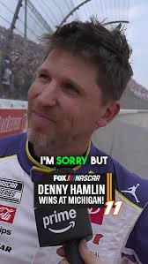 Denny Hamlin "beat your favorite driver" in Michigan.