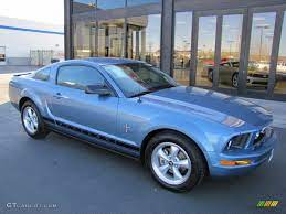 2008 Windveil Blue Metallic Ford Mustang V6 Deluxe Coupe 59117393 Gtcarlot Com Car Color Galleries