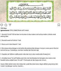 Kita juga wajib dalam keadaan suci, bersih hati dan ikhlas saat memanjatkan doa dan dzikir sesudah. Ibu Ini Kongsi Doa Dan Amalan Lembutkan Hati Anak Memang Berkesan Katanya Keluarga