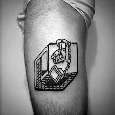 50 Computer Tattoo Designs For Men Technology Ink Ideas Tattoos For Guys Computer Tattoo Leg Tattoos