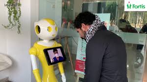 Fortis Hospital Bannerghatta Road Introduces Robot For Covid 19 Screening Youtube