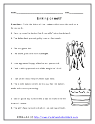 K5 learning offers free worksheets, flashcards and inexpensive workbooks for kids in kindergarten to grade 5. Linking Verb Worksheets