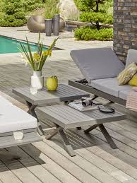 Gestell Alu Anthrazit Kleiner Tisch 72x72x34 Cm Grosser Tisch 72x72x43 Cm In 2020 Beistelltisch 2er Set Gartenmobel Sets Aussenmobel