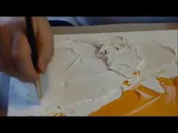 Comment Utiliser Le Modeling Paste Sur Une Toile Et Quelle Pate Utiliser Souple Dure Ou Extra Dure Peinture Cours De Peinture Acrylique Cours De Peinture